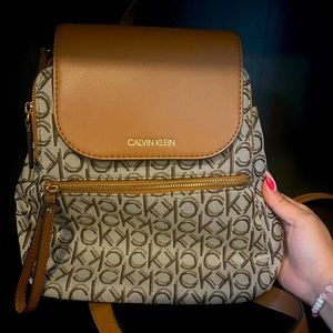 SOLD ❌ Calvin Klein Print Backpack / Purse